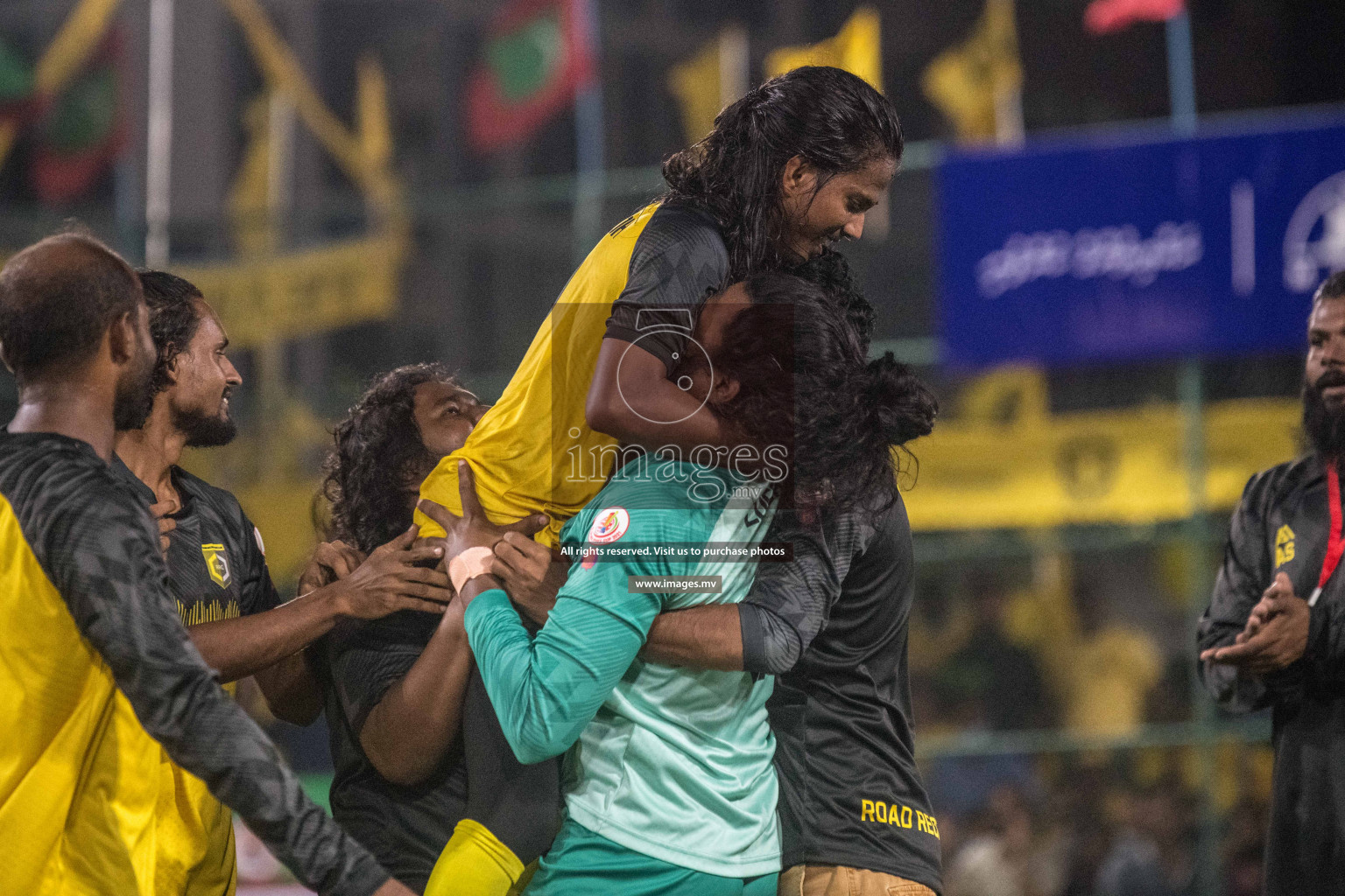 RRC Vs FSM in the Semi Finals of Club Maldives 2021 held in Hulhumale, Maldives on 19 December 2021. Photos: Nausham Waheed / images.mv