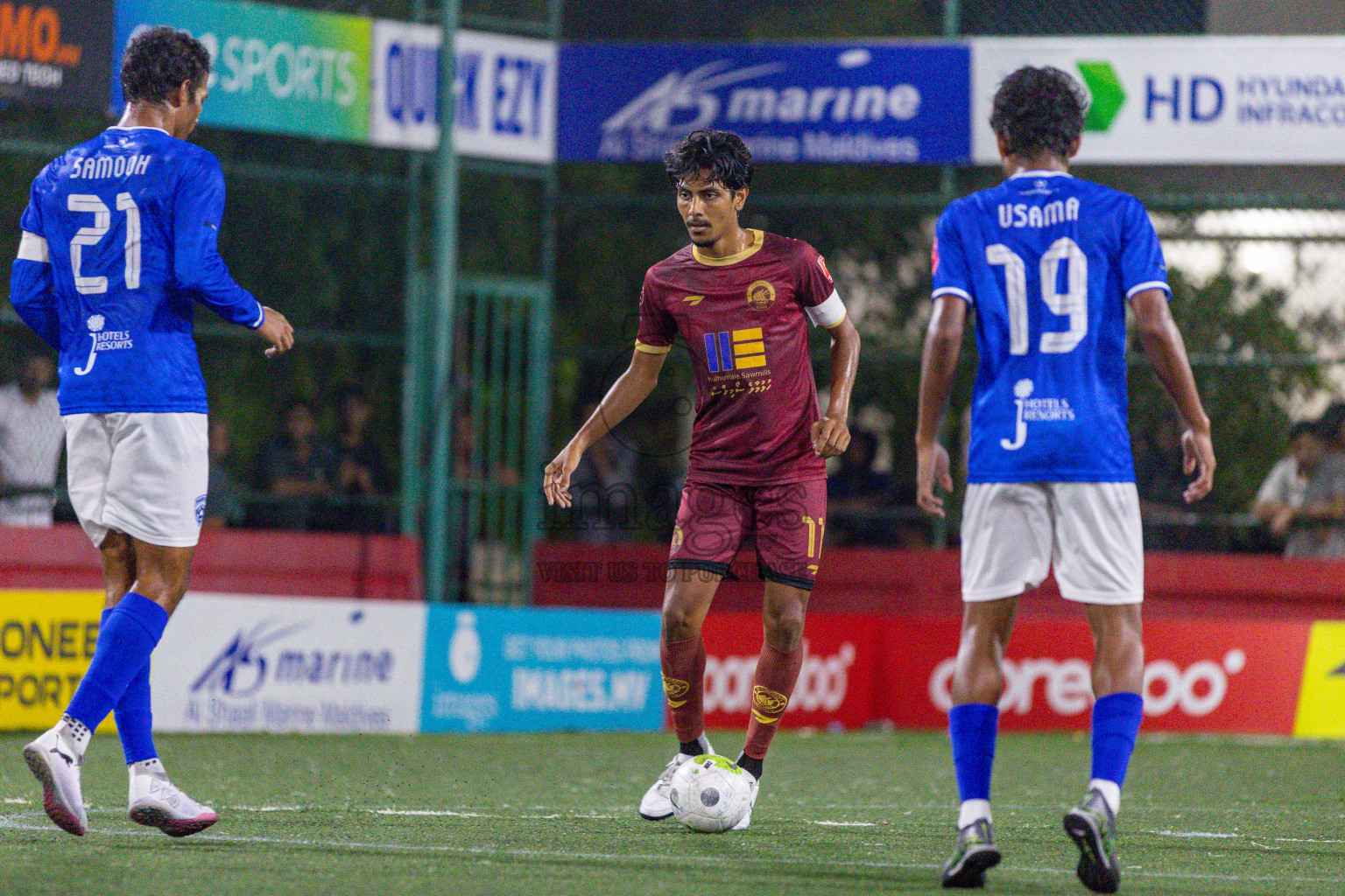 V Keyodhoo vs ADh Mahibadhoo on Day 34 of Golden Futsal Challenge 2024 was held on Monday, 19th February 2024, in Hulhumale', Maldives
Photos: Ismail Thoriq / images.mv