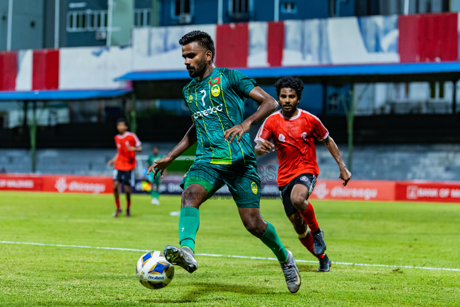 Maziya Sports & Recreation vs TC Sports Club in Dhivehi Premier League 2025/26 held in National Football Stadium, Male', Maldives on Wednesday, 24th September 2025. Photos: Areef Adam / Images.mv