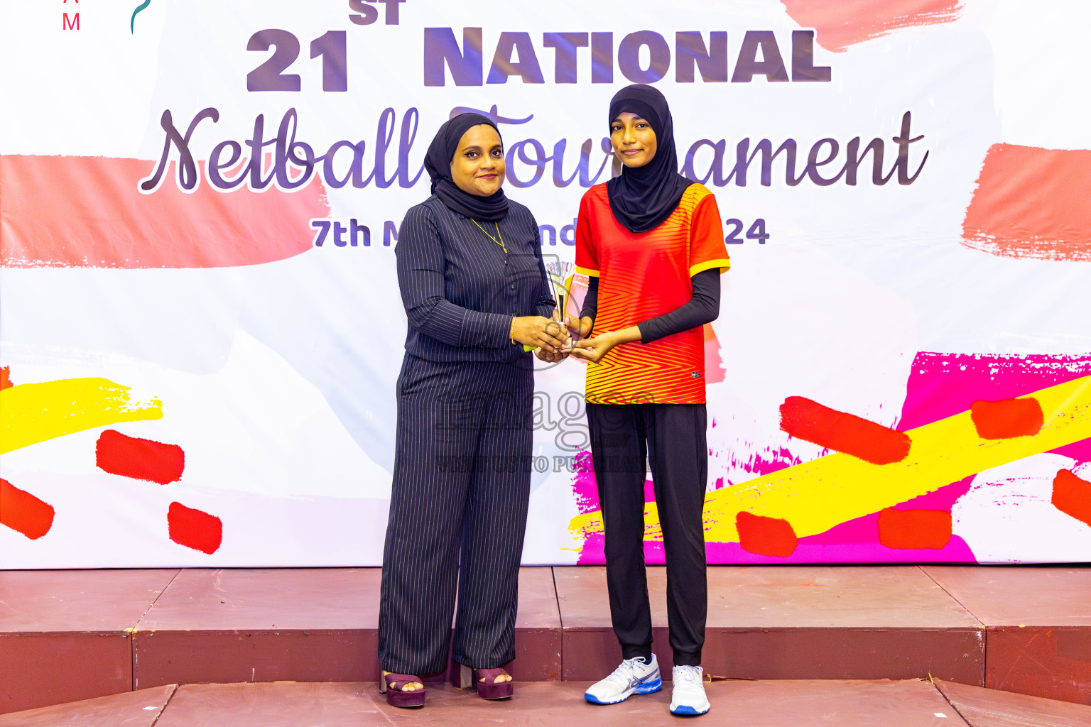 Sports Club Skylark vs Youth United Sports Club in Final of 21st National Netball Tournament was held in Social Canter at Male', Maldives on Monday, 13th May 2024. Photos: Nausham Waheed / images.mv