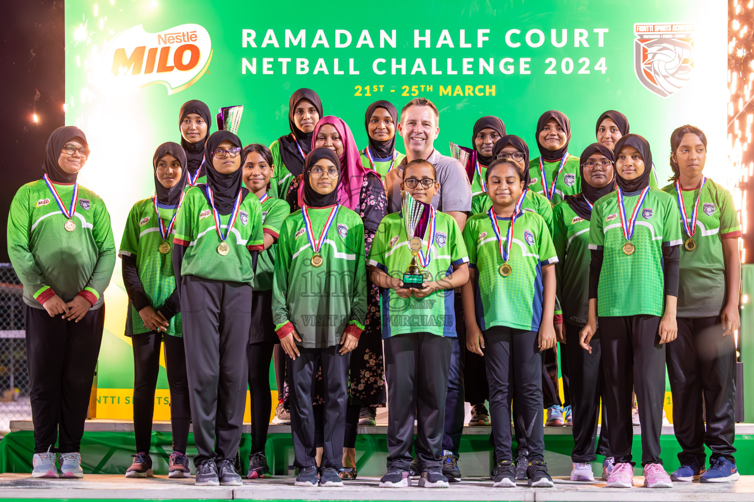 Finals of Milo Ramadan Half Court Netball Challenge on 24th March 2024, held in Central Park, Hulhumale, Male', Maldives
Photos: Ismail Thoriq / imagesmv