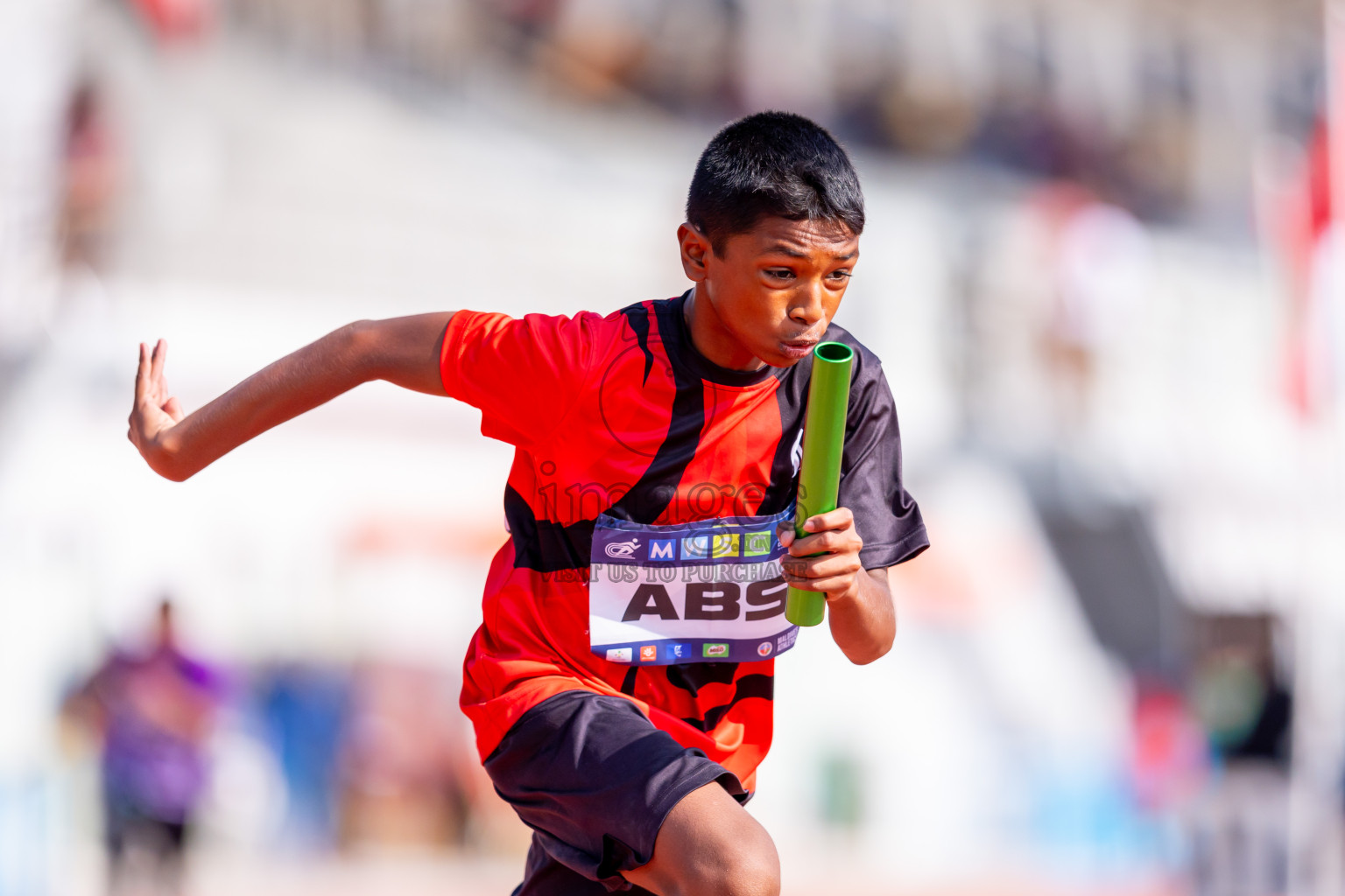 Day 6 of MWSC Interschool Athletics Championships 2024 held in Hulhumale Running Track, Hulhumale, Maldives on Thursday, 14th November 2024. Photos by: Nausham Waheed / Images.mv