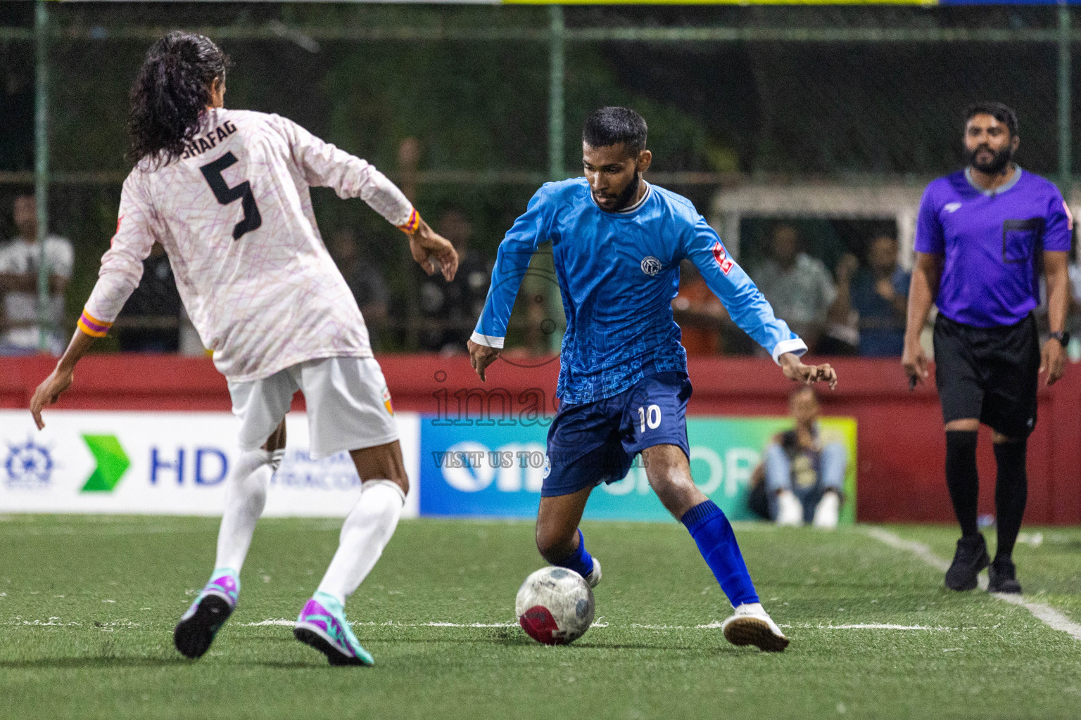 GA Gemanafushi vs GA Maamendhoo in Day 19 of Golden Futsal Challenge 2024 was held on Friday, 2nd February 2024 in Hulhumale', Maldives Photos: Nausham Waheed / images.mv