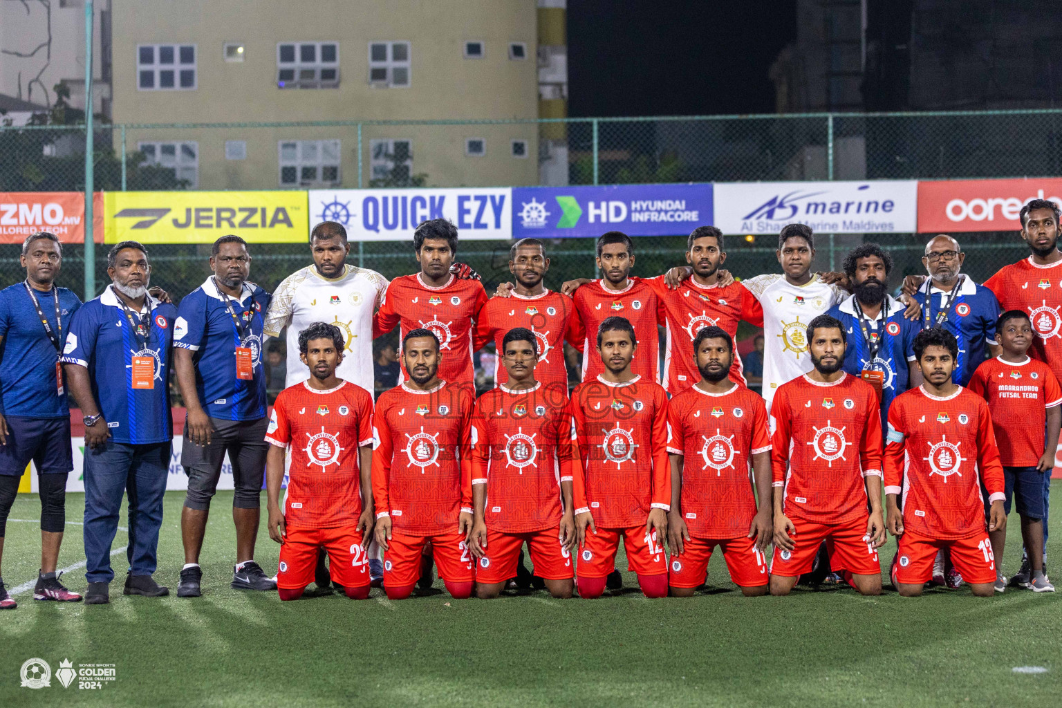 HA Maarandhoo vs HA Filladhoo in Day 1 of Golden Futsal Challenge 2024 was held on Monday, 15th January 2024, in Hulhumale', Maldives Photos: Ismail Thoriq / images.mv