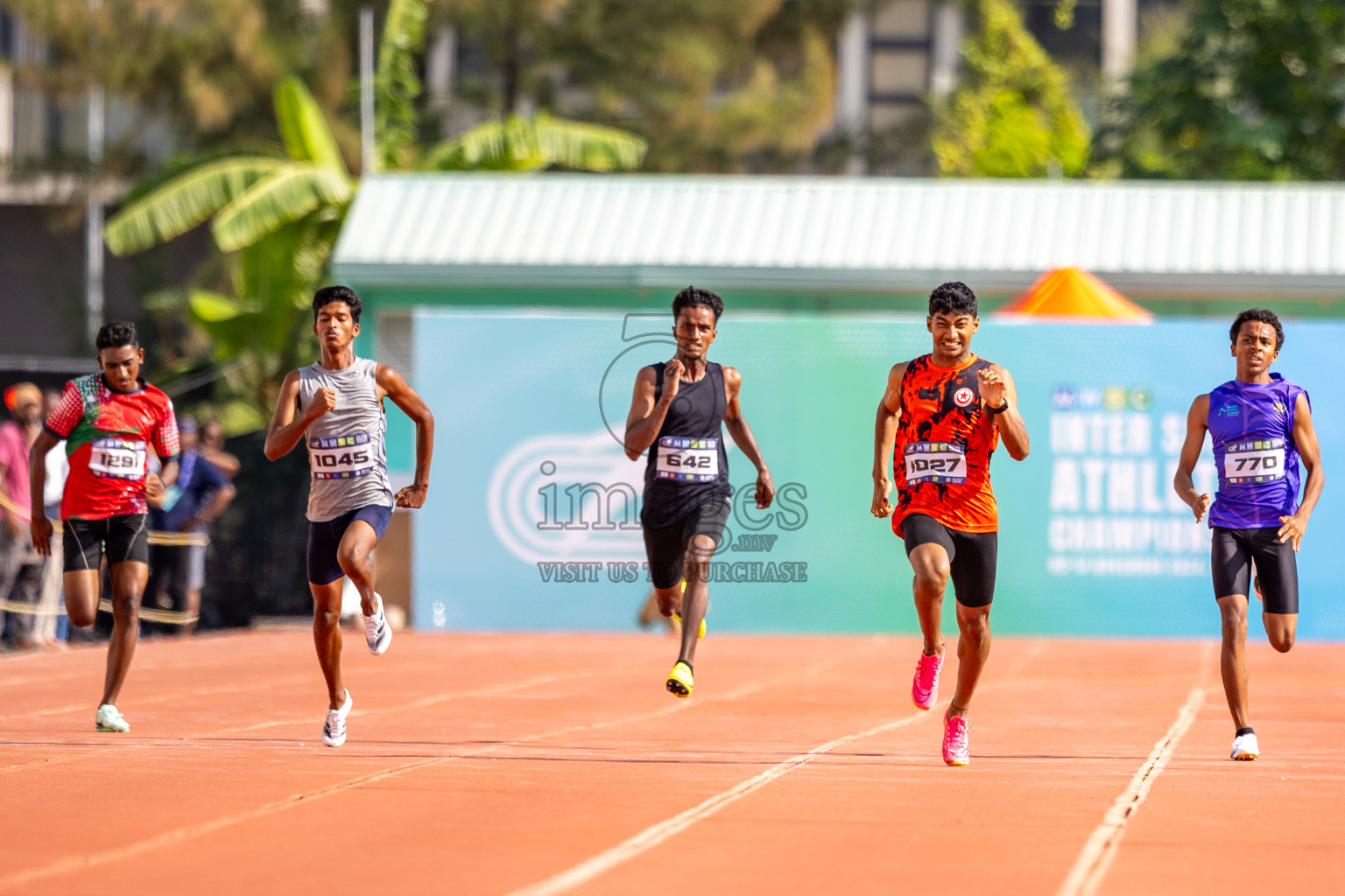 Day 4 of MWSC Interschool Athletics Championships 2024 held in Hulhumale Running Track, Hulhumale, Maldives on Tuesday, 12th November 2024. Photos by: Raaif Yoosuf / Images.mv