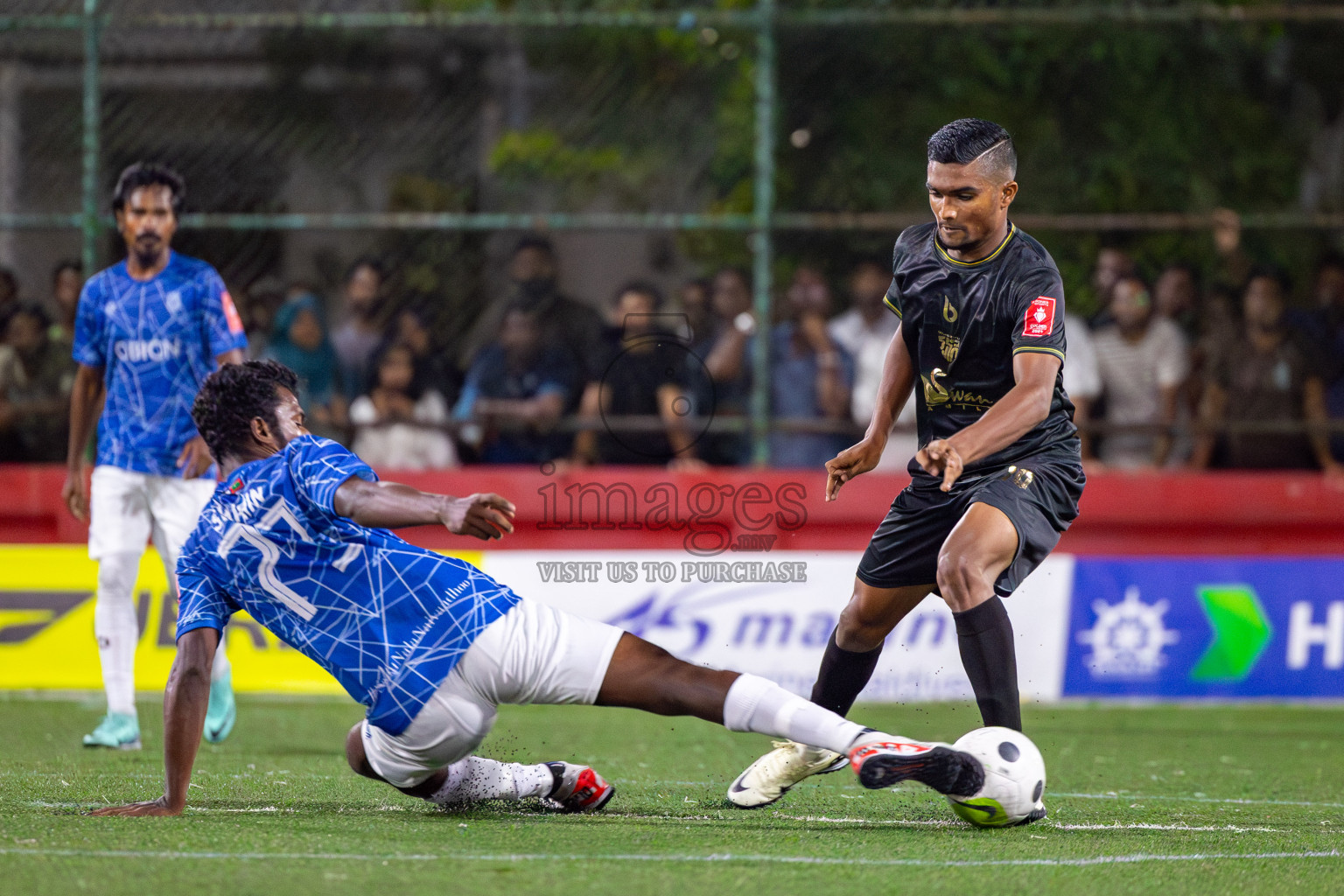 HA Utheemu vs HDh Naivaadhoo on Day 33 of Golden Futsal Challenge 2024, held on Sunday, 18th February 2024, in Hulhumale', Maldives Photos: Mohamed Mahfooz Moosa / images.mv