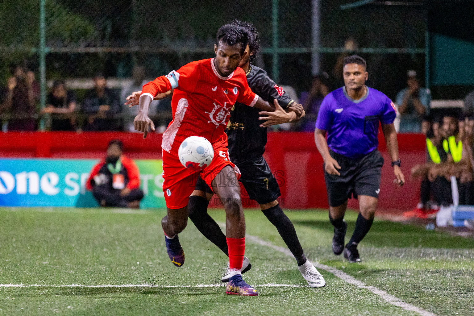 HA Maarandhoo vs HA Utheem in Day 17 of Golden Futsal Challenge 2024 was held on Wednesday, 31st January 2024, in Hulhumale', Maldives Photos: Hassan Simah / images.mv