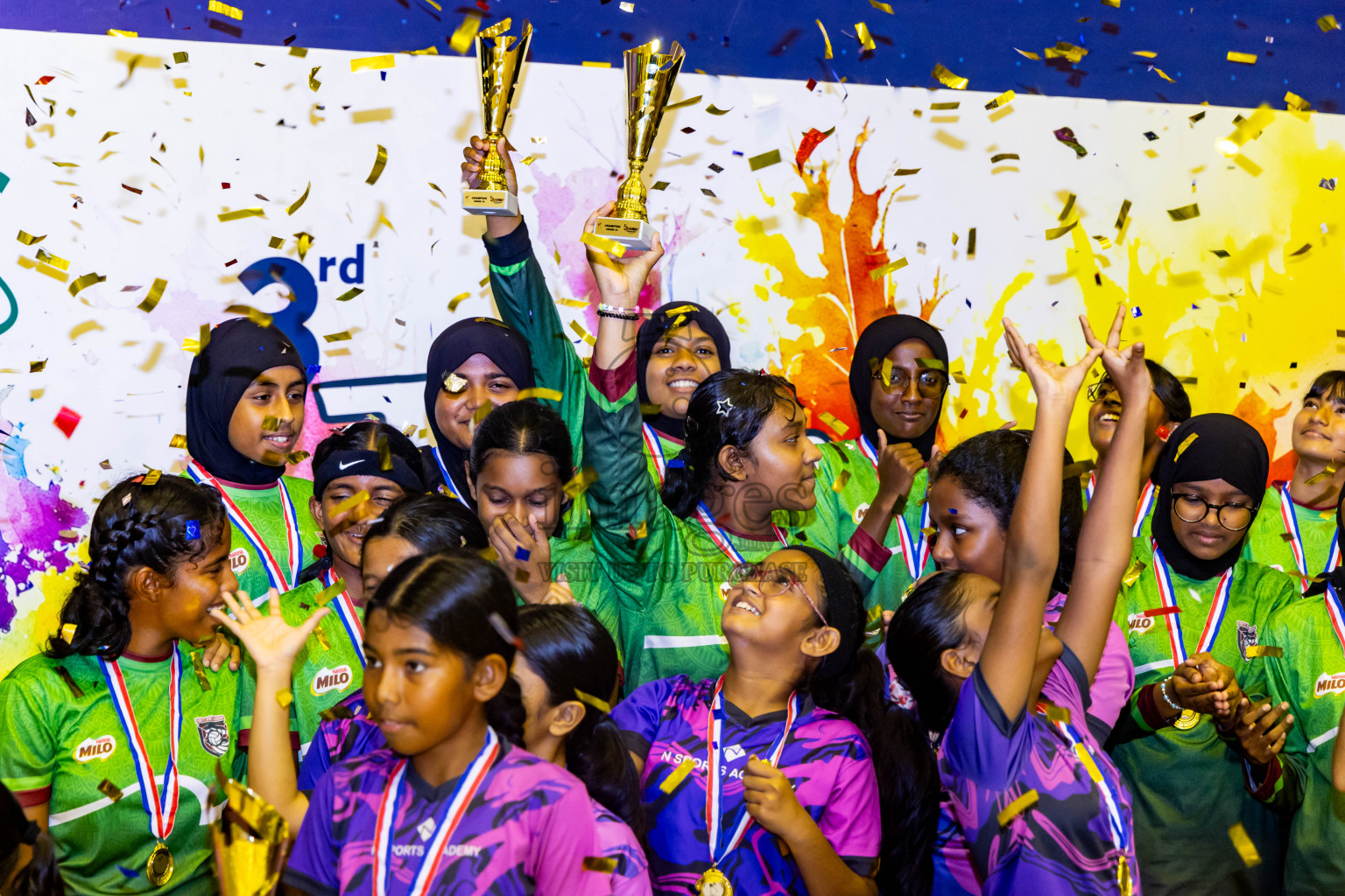 Closing ceremony of 3rd Netball Junior Championship, held at Social Center on Saturday, 25th January 2025 . Photos: Nausham Waheed / images.mv