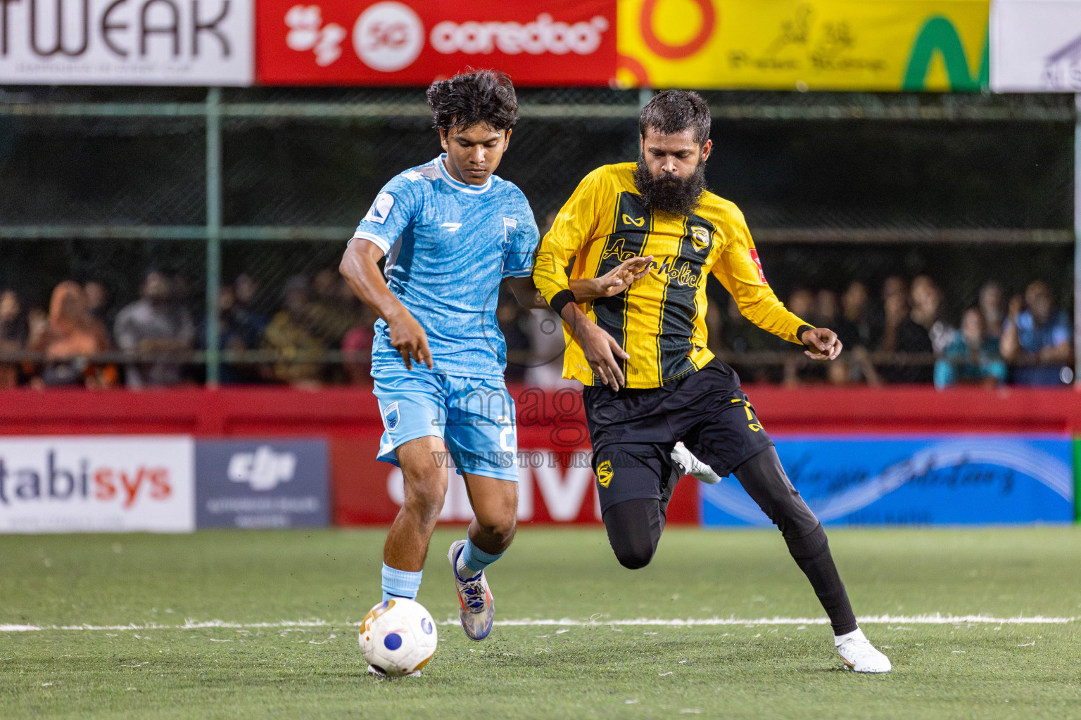 HA Dhidhdhoo vs HA Vashafaru in Day 5 of Golden Futsal Challenge 2025 on Thursday, 9th January 2025, in Hulhumale', Maldives 
Photos: Hassan Simah / images.mv