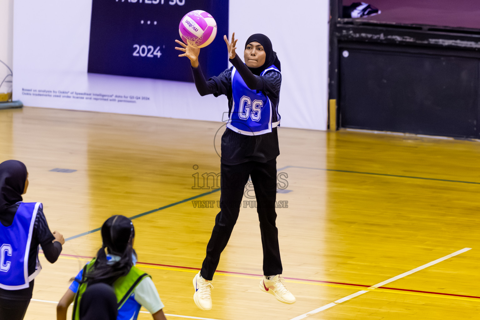 United Unity SV vs SC Shinning Star in Day 2 of 24th Milo Netball Association Championship held in Social Center at Male', Maldives on Tuesday, 2nd September 2025. Photos: Nausham Waheed / images.mv
