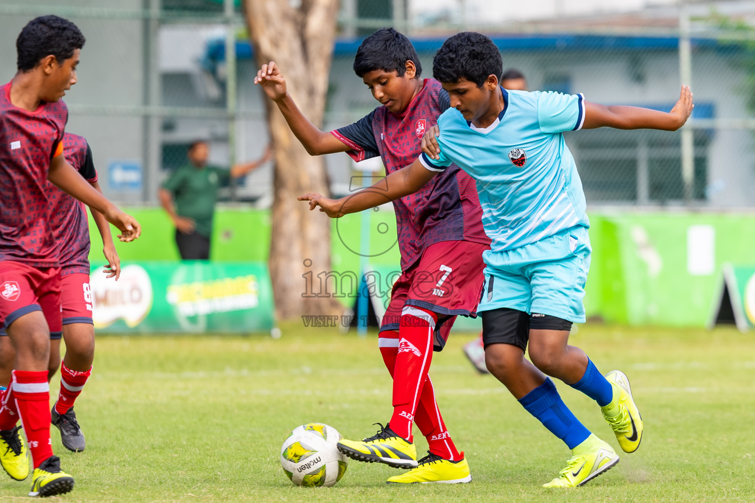 Day 1 of MILO Academy Championship 2025 (U14) was held on Thursday, 30th October 2025 at Henveiru Football Grounds, Male', Maldives . 
Photos: Ismail Thoriq / images.mv