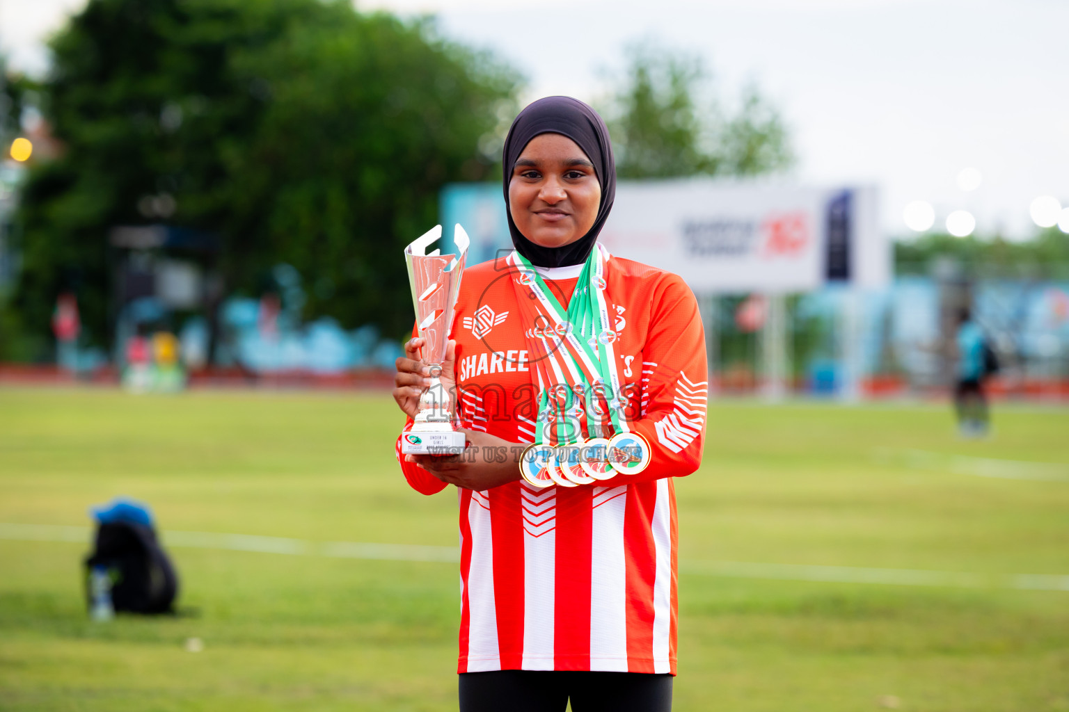 Day 3 of 12th Milo Association Championships was held in Ekuveni Track at Male', Maldives on Saturday, 26th April 2025. Photos: Nausham Waheed / images.mv