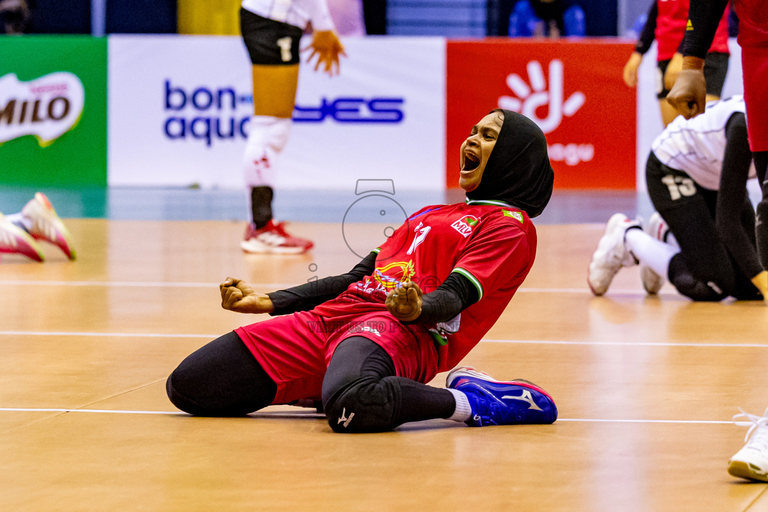 Final of CAVA Woman's Volleyball Challenge Cup 2024 was held in Social Center, Male', Maldives on Wednesday, 11th September 2024. Photos: Nausham Waheed / images.mv