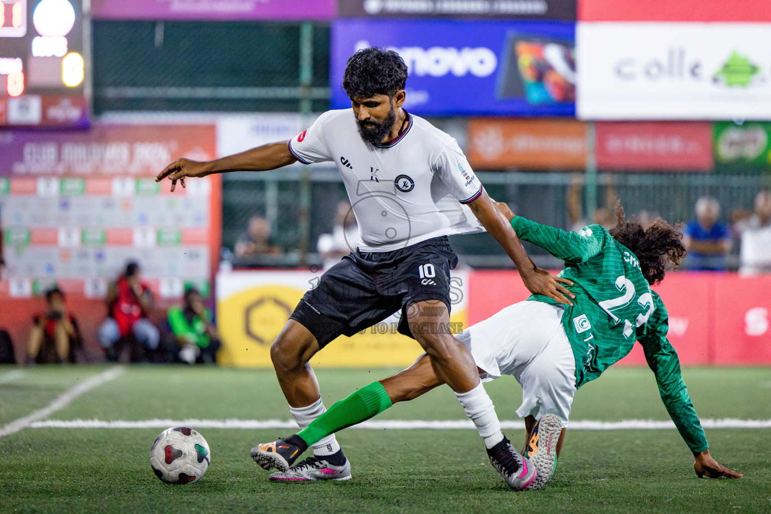 TEAM MMA vs CLUB 220 in the Semi-finals of Club Maldives Classic 2024 held in Rehendi Futsal Ground, Hulhumale', Maldives on Tuesday, 19th September 2024. 
Photos: Nausham Waheed / images.mv