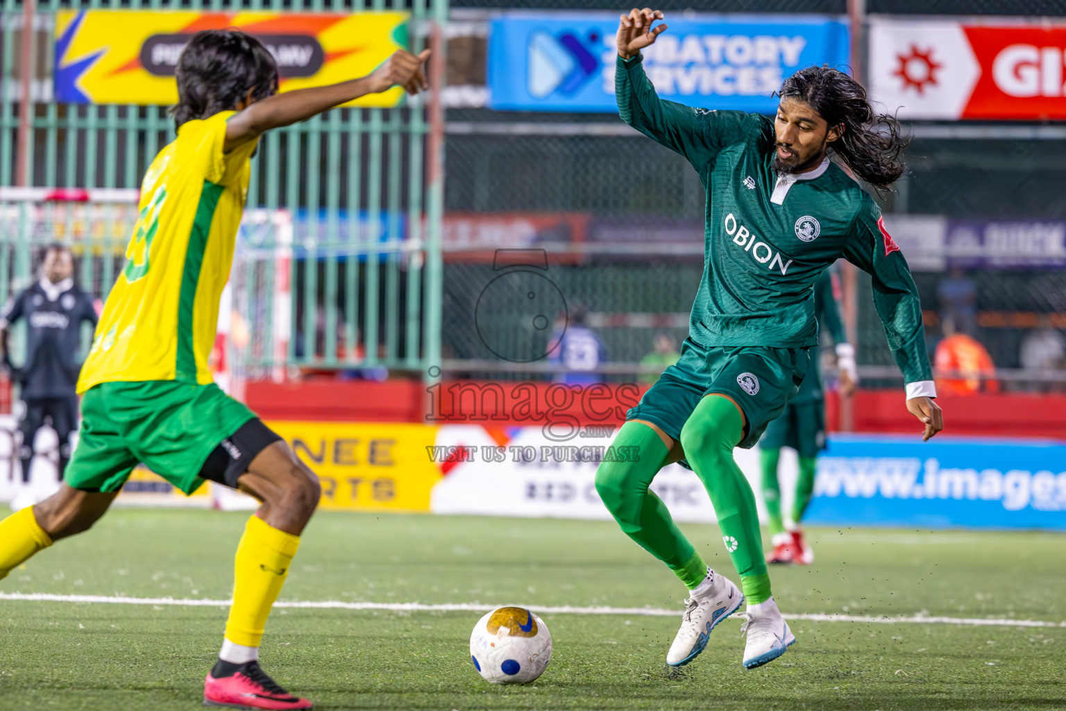 Dhandimagu vs GDh Vaadhoo in Zone Round on Day 28 of Golden Futsal Challenge 2025 was held on Saturday , 1st February 2025, in Hulhumale', Maldives. Photos: Ismail Thoriq / images.mv
