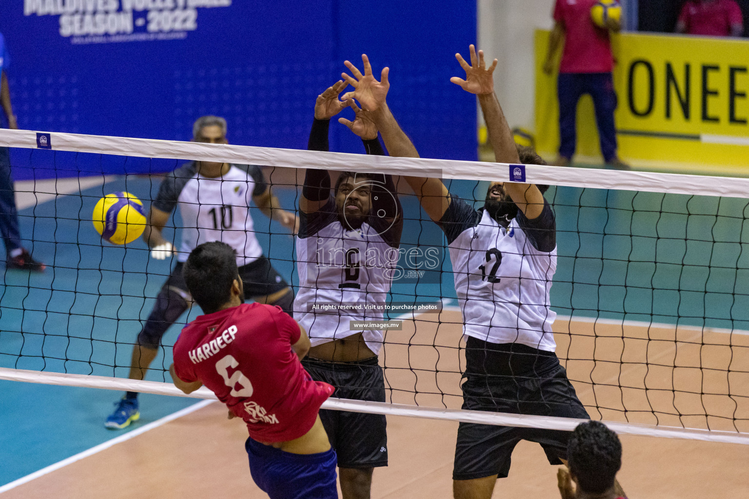 Sports Club City vs Dhivehi Sifainge Club in the Finals of National Volleyball Tournament 2022 on Thursday, 07th July 2022, held in Social Center, Male', Maldives