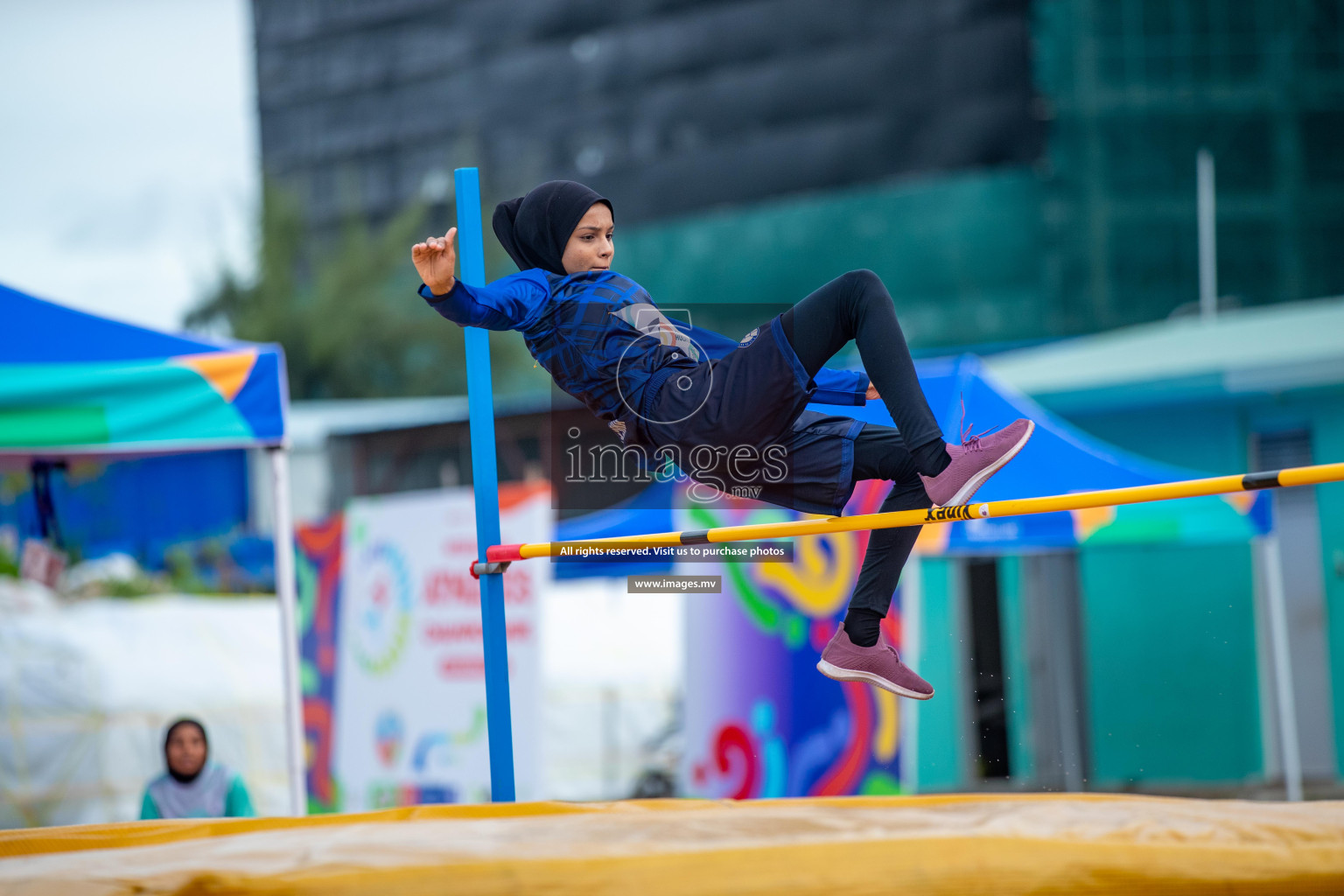 Day two of Inter School Athletics Championship 2023 was held at Hulhumale' Running Track at Hulhumale', Maldives on Sunday, 15th May 2023. Photos: Nausham Waheed / images.mv