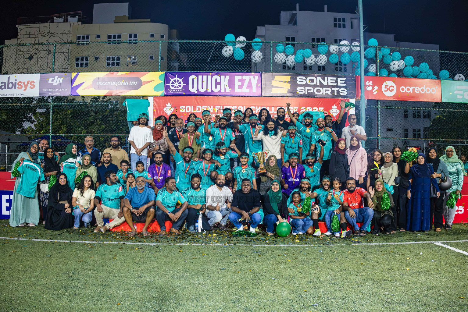 S Hithadhoo vs S Feydhoo in Seenu Atoll Final in Day 24 of Golden Futsal Challenge 2025 was held on Tuesday , 28th January 2025, in Hulhumale', Maldives. Photos: Abdulla Abeed / images.mv