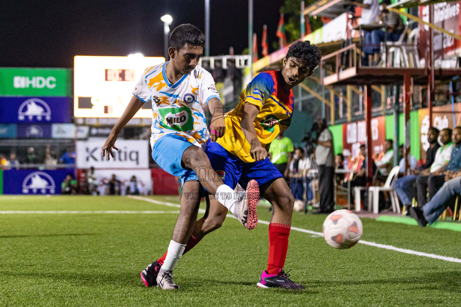 Arena vs Hawks in the Final of Milo Sector League 2025 was held in Rehendhi Futsal Ground, Hulhumale', Maldives on Tuesday, 18th November 2025. Photos: Areef Adam / images.mv