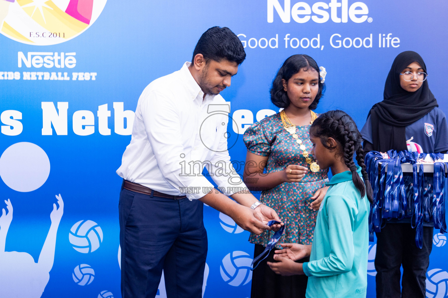 Day 3 of Nestle' Kids Netball Fiesta 2023 held in Henveyru Stadium, Male', Maldives on Saturday, 2nd December 2023. Photos by Nausham Waheed / Images.mv
