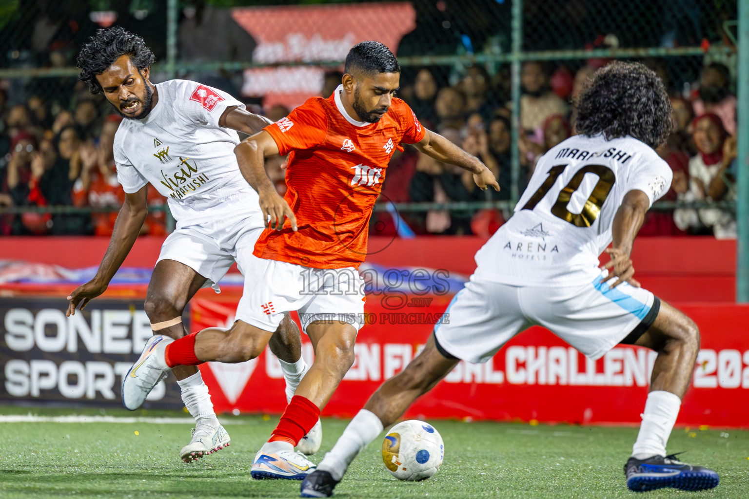 K Maafushi vs K Kaashidhoo in Kaafu Atoll Finals Day 27 of Golden Futsal Challenge 2025 was held on Friday , 31st January 2025, in Hulhumale', Maldives. Photos: Ismail Thoriq / images.mv