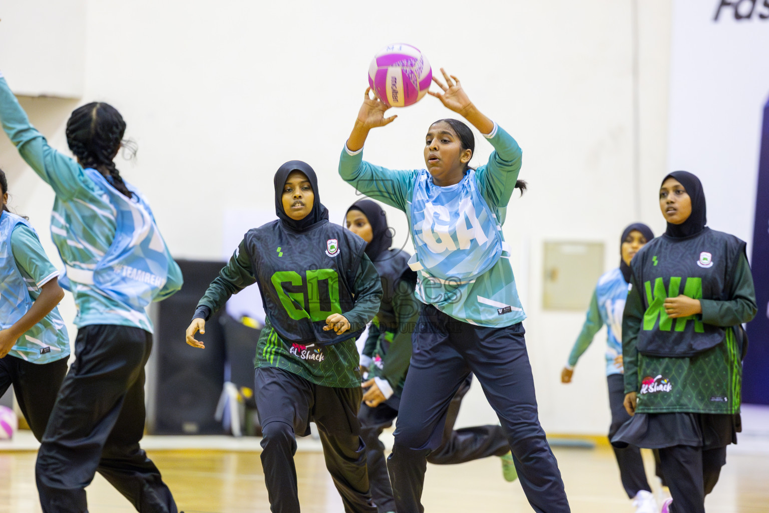Day 5 of 26th Inter-School Netball Tournament 2025 was held in Social Center Indoor Hall on Wednesday, 22nd October 2025. Photos: Ismail Thoriq / images.mv