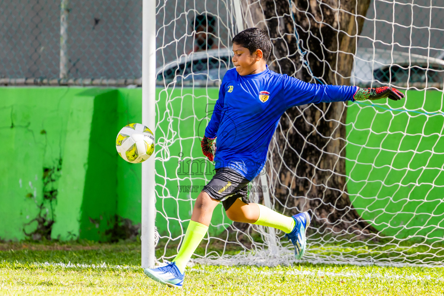 Day 1 of MILO Academy Championship 2025 (U-12) was held at Henveiru Stadium in Male', Maldives on Thursday, 1st May 2025. Photos: Nausham Waheed / images.mv