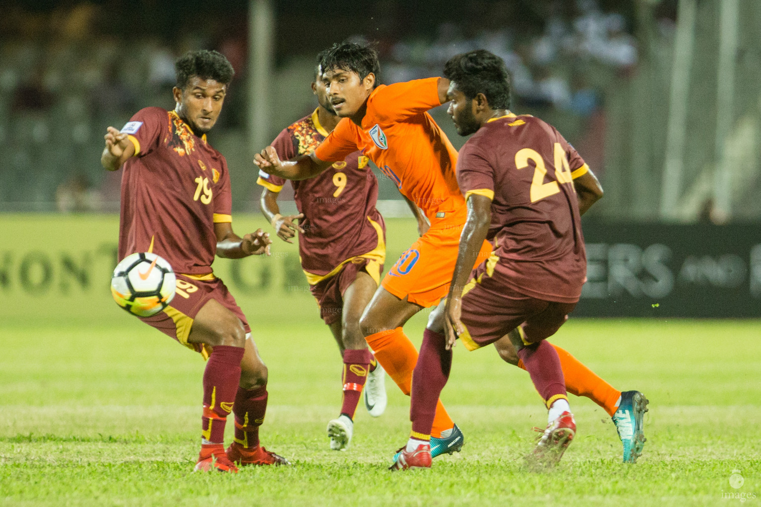 India vs Sri Lanka in SAFF Suzuki Cup 2018 in Dhaka, Bangladesh, Wednesday, September 05, 2018. (Images.mv Photo/Suadh Abdul Sattar).
