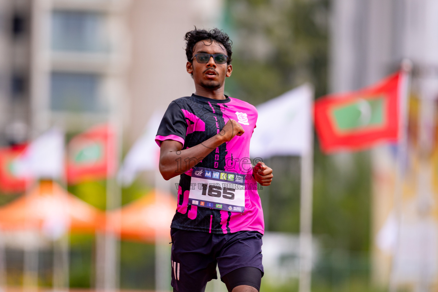 Day 3 of MWSC Interschool Athletics Championships 2024 held in Hulhumale Running Track, Hulhumale, Maldives on Monday, 11th November 2024. 
Photos by: Hassan Simah / Images.mv