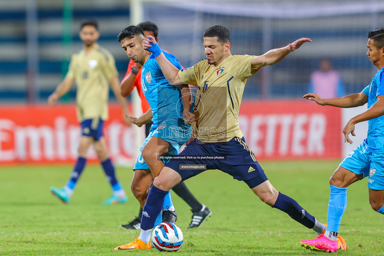 India vs Kuwait in SAFF Championship 2023 held in Sree Kanteerava Stadium, Bengaluru, India, on Tuesday, 27th June 2023. Photos: Nausham Waheed/ images.mv