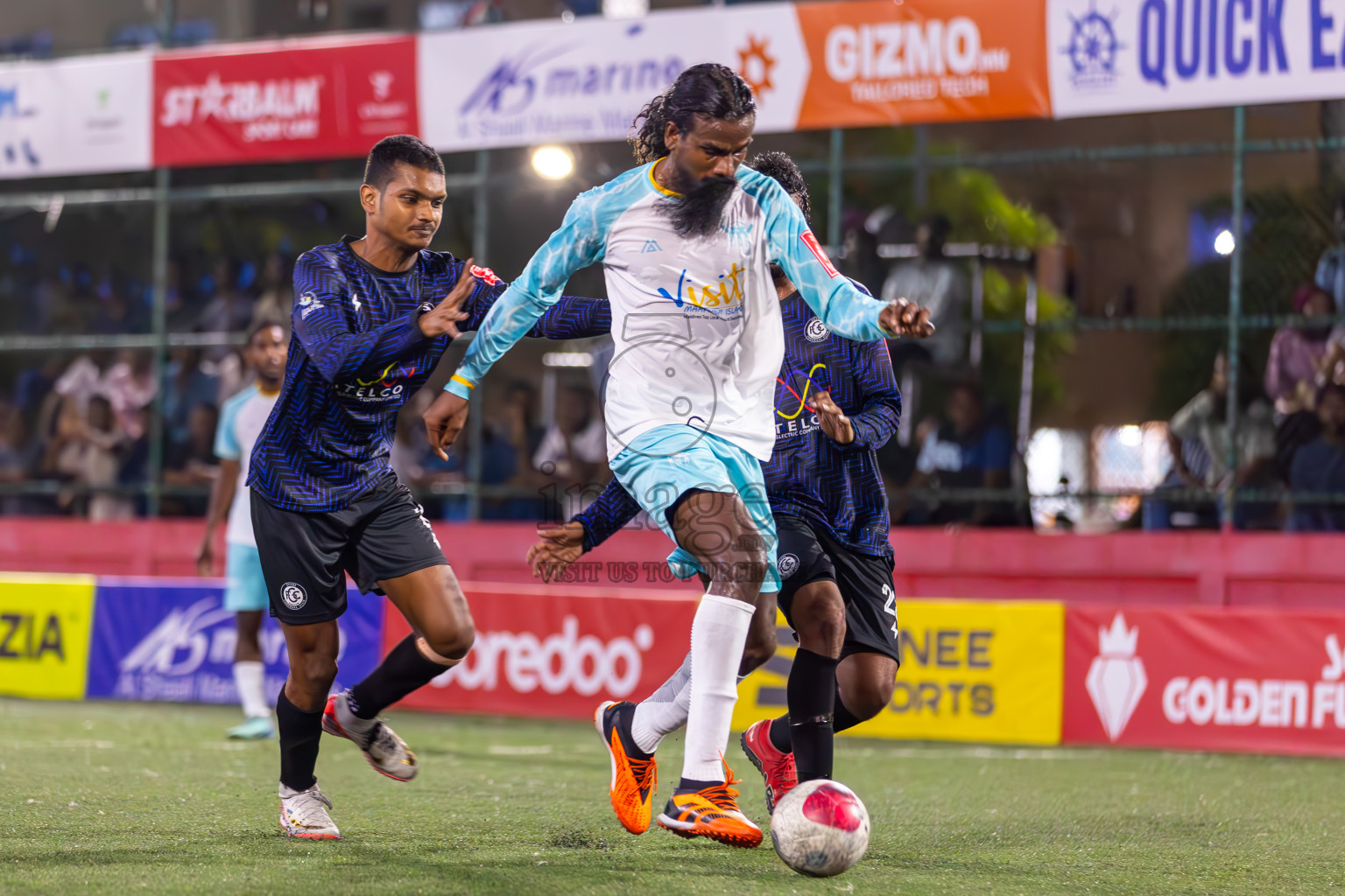 K Maafushi vs K Gulhi in Day 22 of Golden Futsal Challenge 2024 was held on Monday , 5th February 2024 in Hulhumale', Maldives
Photos: Ismail Thoriq / images.mv