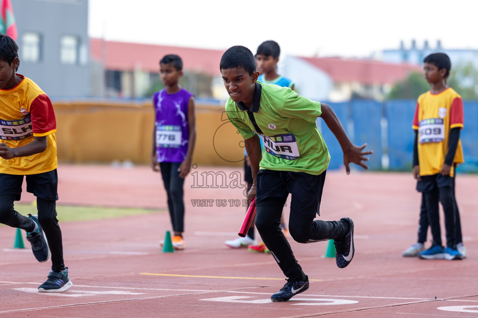 Day 5 of MWSC Interschool Athletics Championships 2024 held in Hulhumale Running Track, Hulhumale, Maldives on Wednesday, 13th November 2024. Photos by: Ismail Thoriq / Images.mv