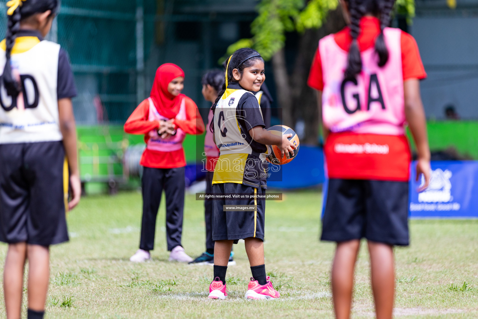 Day 1 of Nestle' Kids Netball Fiesta 2023 held in Henveyru Stadium, Male', Maldives on Thursday, 30th November 2023. Photos by Nausham Waheed / Images.mv