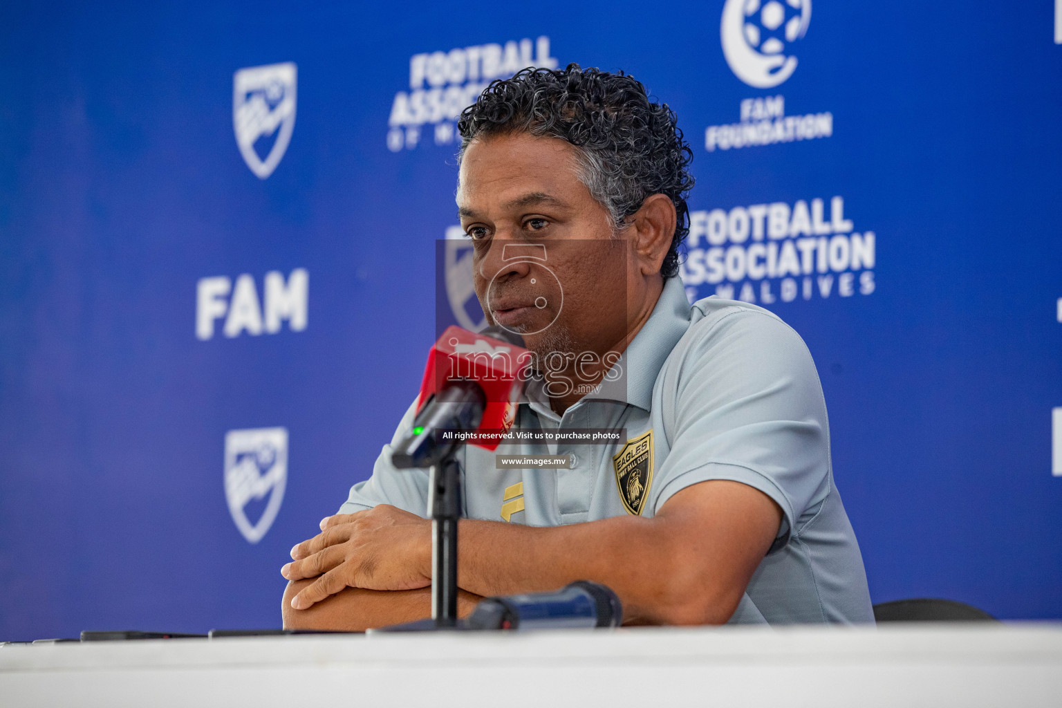 Charity Shield 2023 Pre Match Press Conference held in National Football Stadium, Male', Maldives Photos: Nausham Waheed / Images.mv