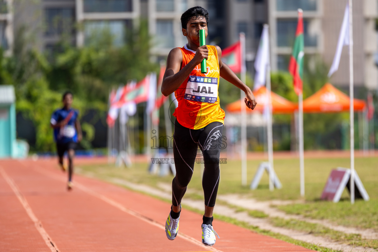 Day 6 of MWSC Interschool Athletics Championships 2024 held in Hulhumale Running Track, Hulhumale, Maldives on Thursday, 14th November 2024. Photos by: Ismail Thoriq / Images.mv