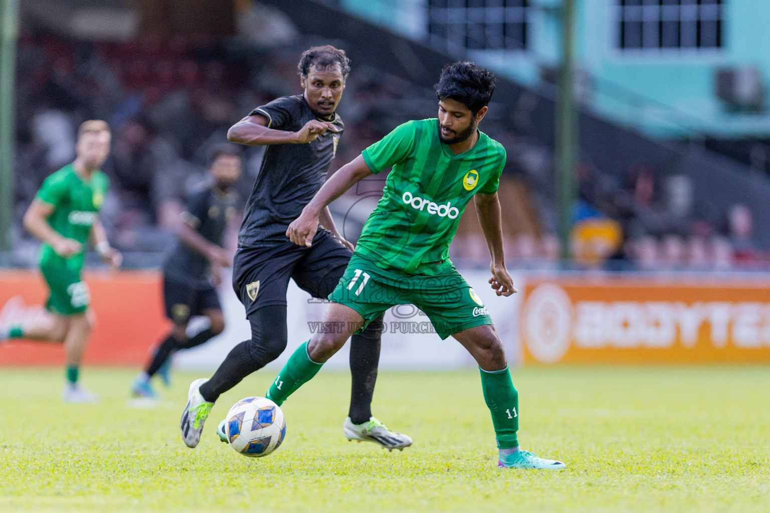 Maziya Sports & Recreation vs Club Eagles in the final of Dhivehi Premier League 2023 , held in National Football Stadium, Male', Maldives Photos: Nausham Waheed/ Images.mv