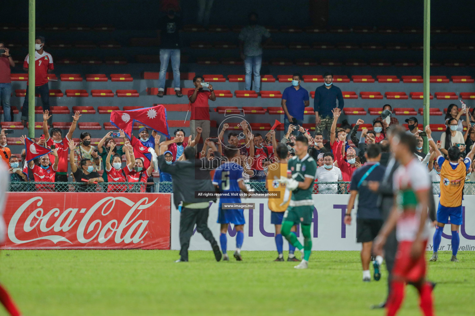 Maldives vs Nepal in SAFF Championship 2021 held on 1st October 2021 in Galolhu National Stadium, Male', Maldives