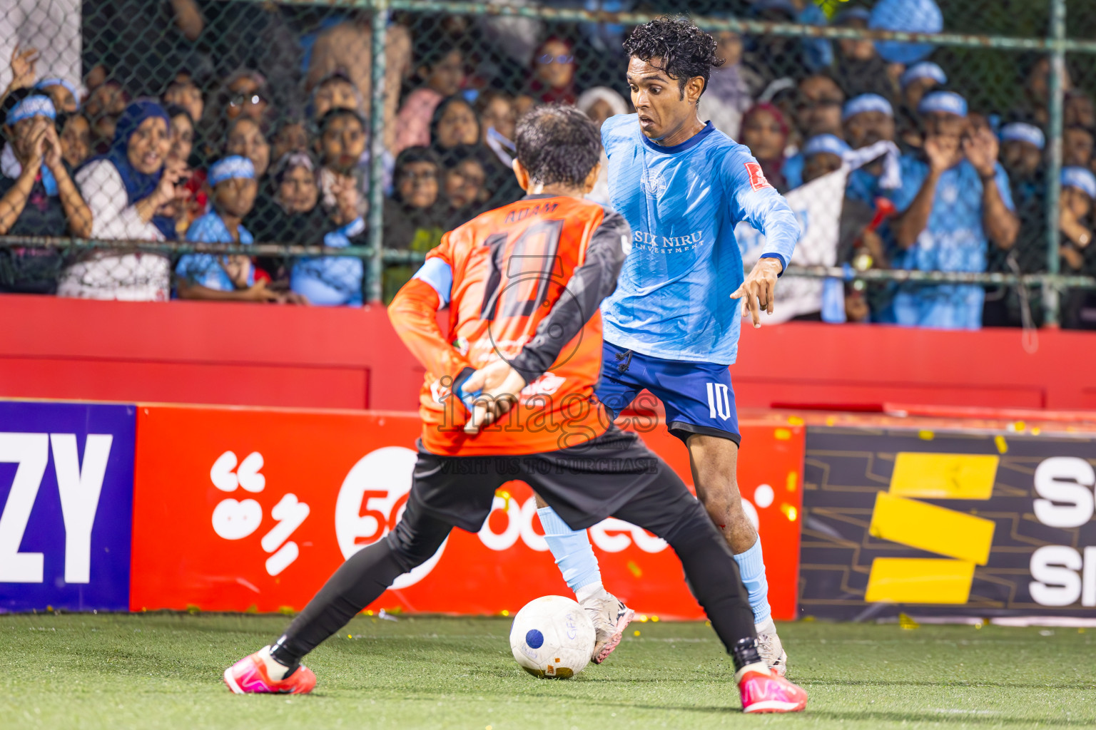 M Dhiggaru vs M Muli in Meemu Atoll Finals in Day 25 of Golden Futsal Challenge 2025 was held on Wednesday , 28th January 2025, in Hulhumale', Maldives. Photos: Ismail Thoriq / images.mv