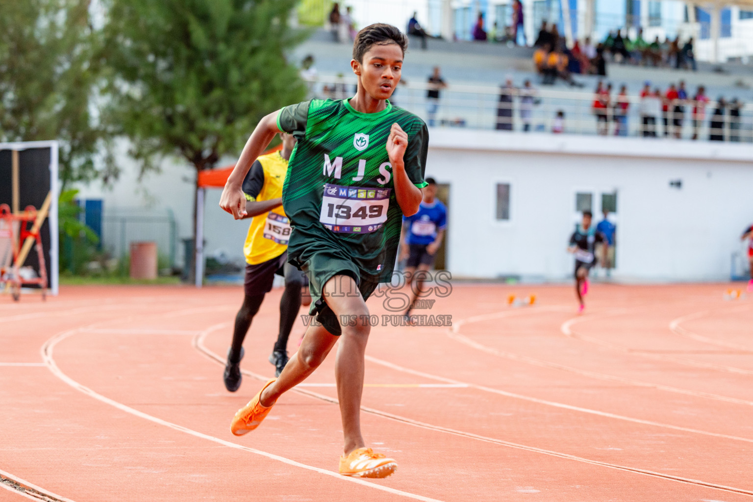 Day 2 of MWSC Interschool Athletics Championships 2024 held in Hulhumale Running Track, Hulhumale, Maldives on Sunday, 10th November 2024. 
Photos by: Hassan Simah / Images.mv