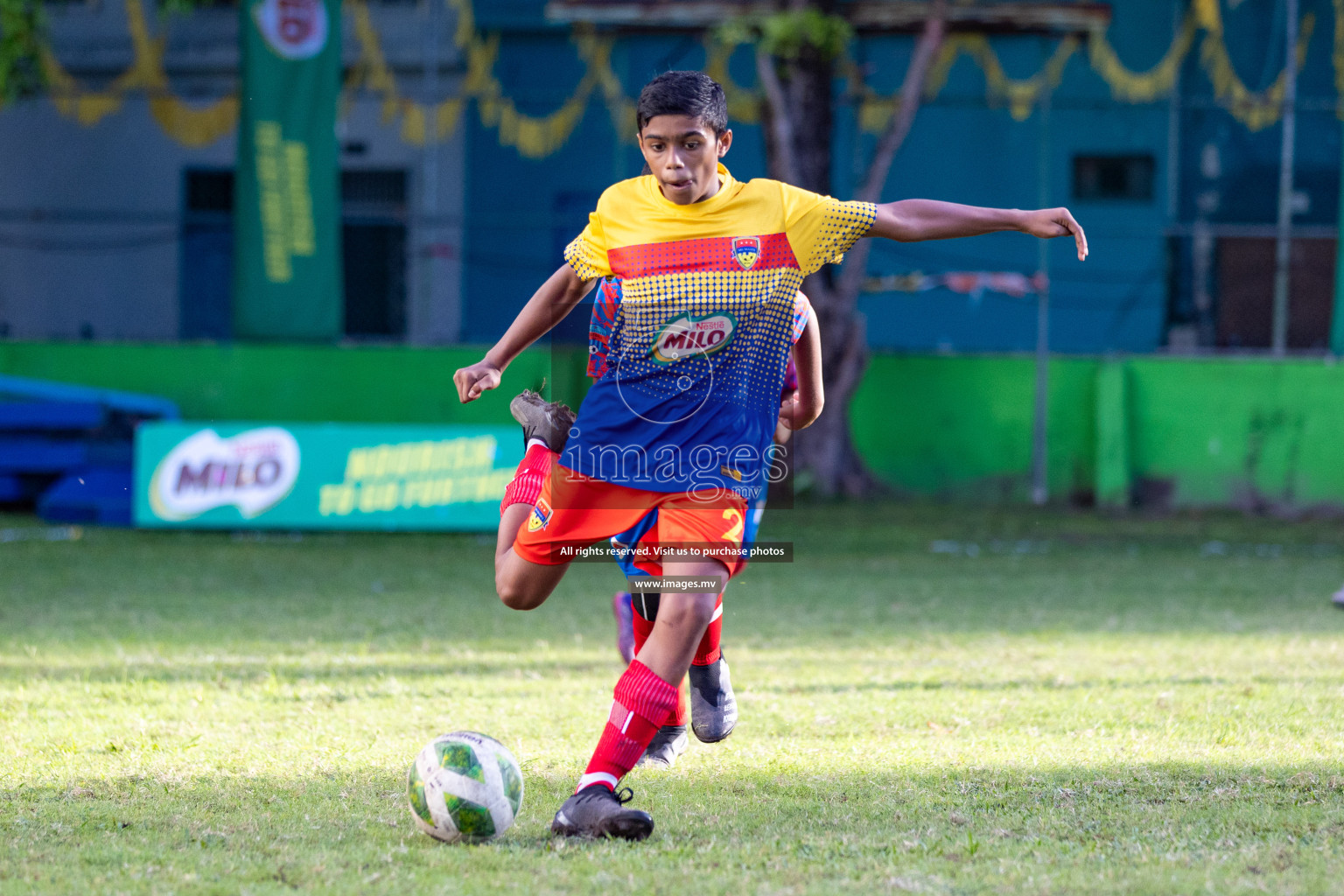 Day 2 of MILO Academy Championship 2023 (U12) was held in Henveiru Football Grounds, Male', Maldives, on Saturday, 19th August 2023. Photos: Nausham Waheedh / images.mv