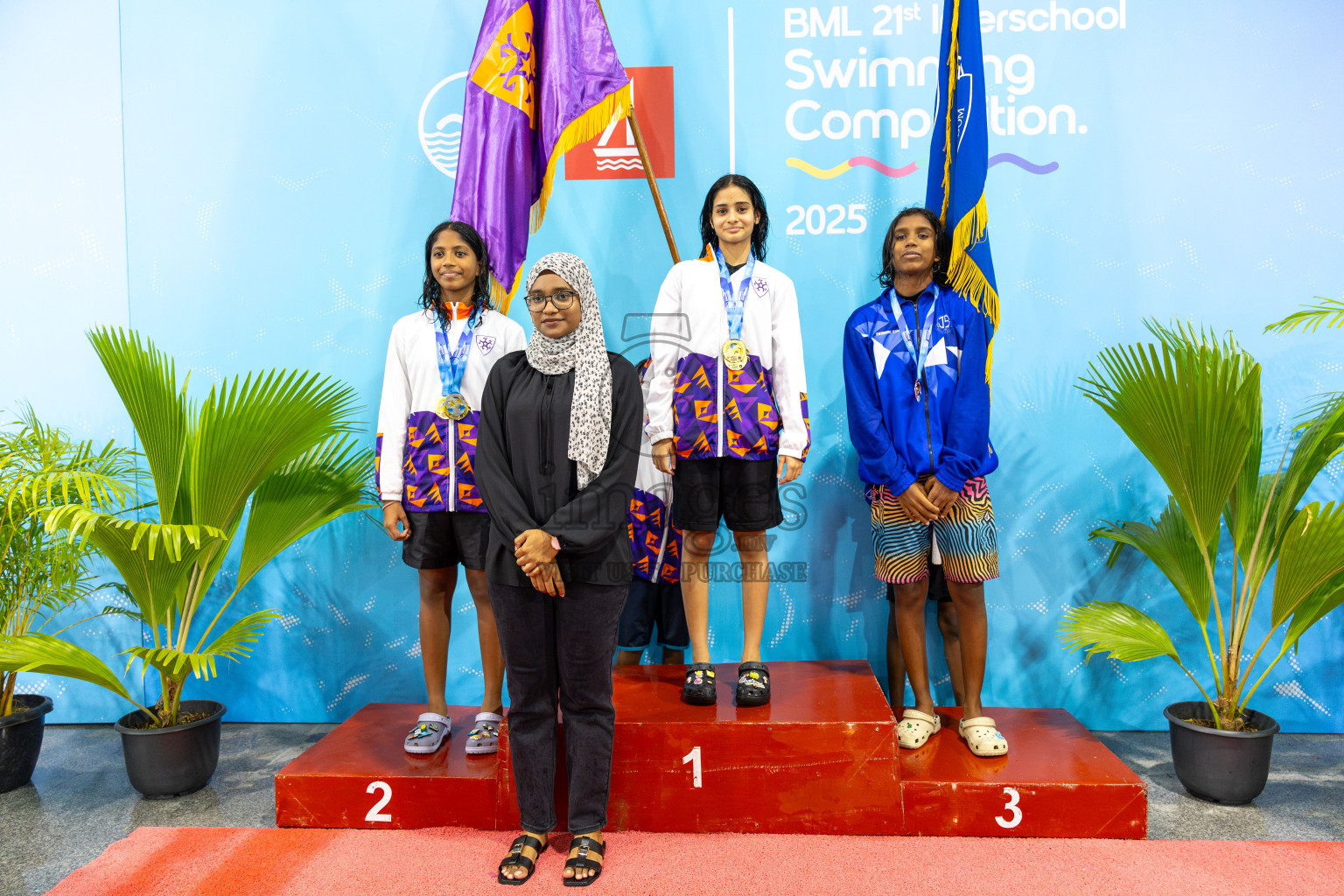 Day 5 of BML 21st Interschool Swimming Competition 2025 was held in Hulhumale' Swimming Pool, Hulhumale', Maldives on Wednesday, 15th October 2025.
Photos: Ismail Thoriq, Hassan Simah / images.mv