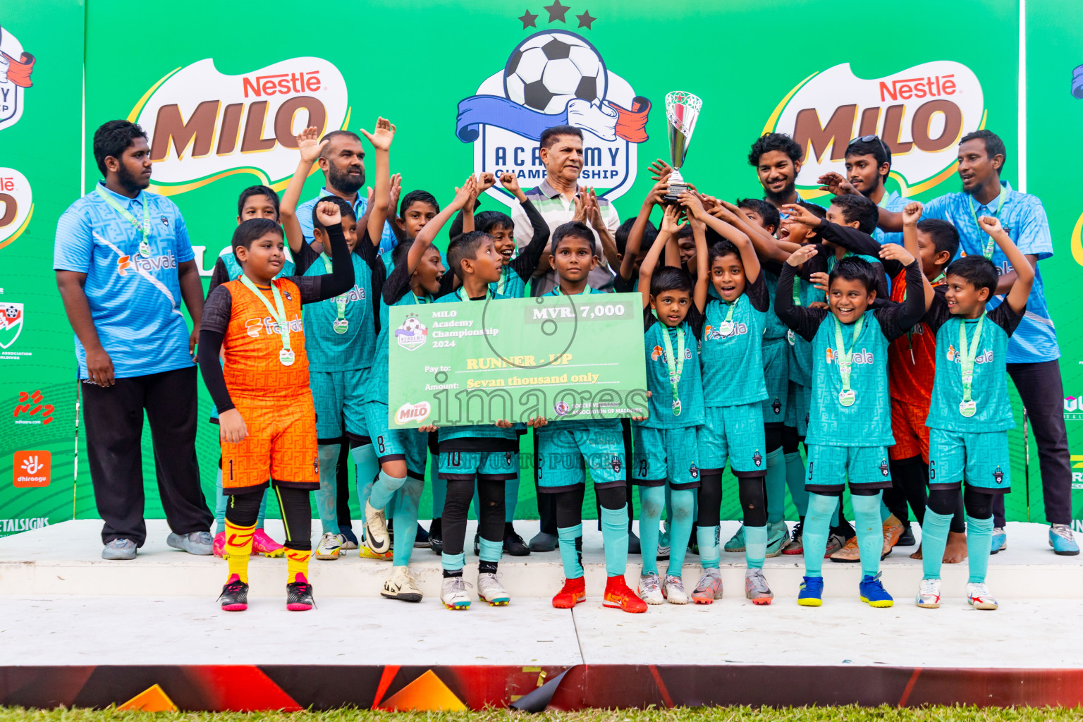 Day 2 of Under 10 MILO Academy Championship 2024 was held at National Stadium in Male', Maldives on Saturday, 27th April 2024. Photos: Nausham Waheed / images.mv