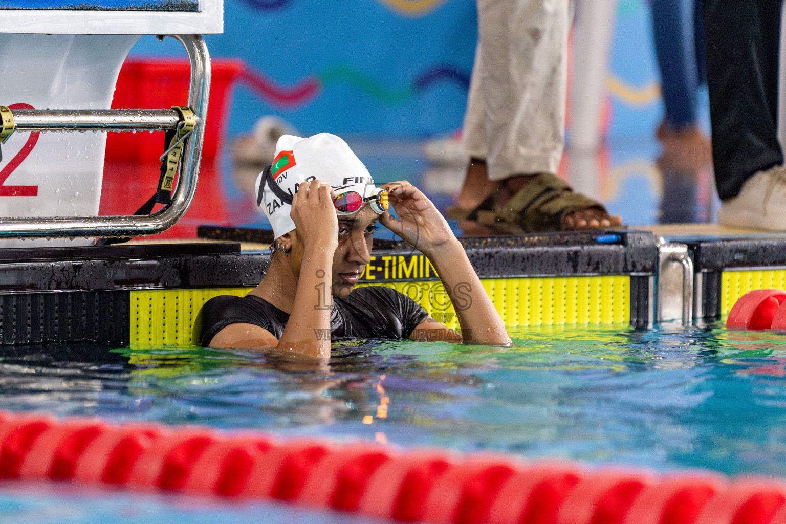 Day 3 of National Swimming Competition 2024 held in Hulhumale', Maldives on Sunday, 15th December 2024. Photos: Hassan Simah / images.mv