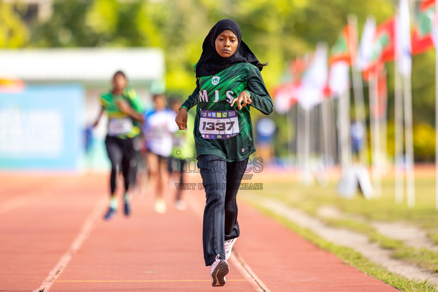 Day 4 of MWSC Interschool Athletics Championships 2024 held in Hulhumale Running Track, Hulhumale, Maldives on Tuesday, 12th November 2024. Photos by: Raaif Yoosuf / Images.mv