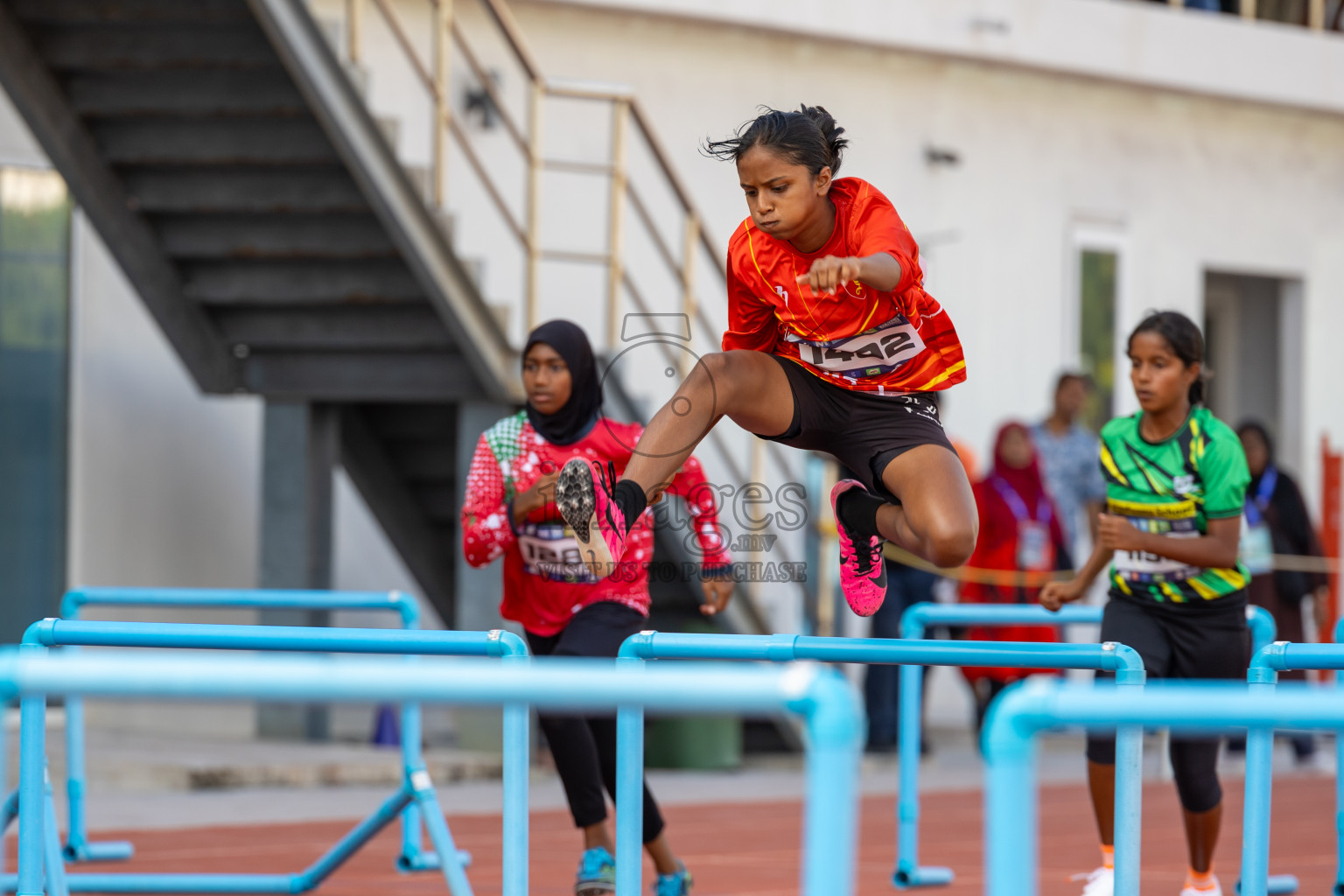 Day 4 of MWSC Interschool Athletics Championships 2024 held in Hulhumale Running Track, Hulhumale, Maldives on Tuesday, 12th November 2024. Photos by: Ismail Thoriq / Images.mv