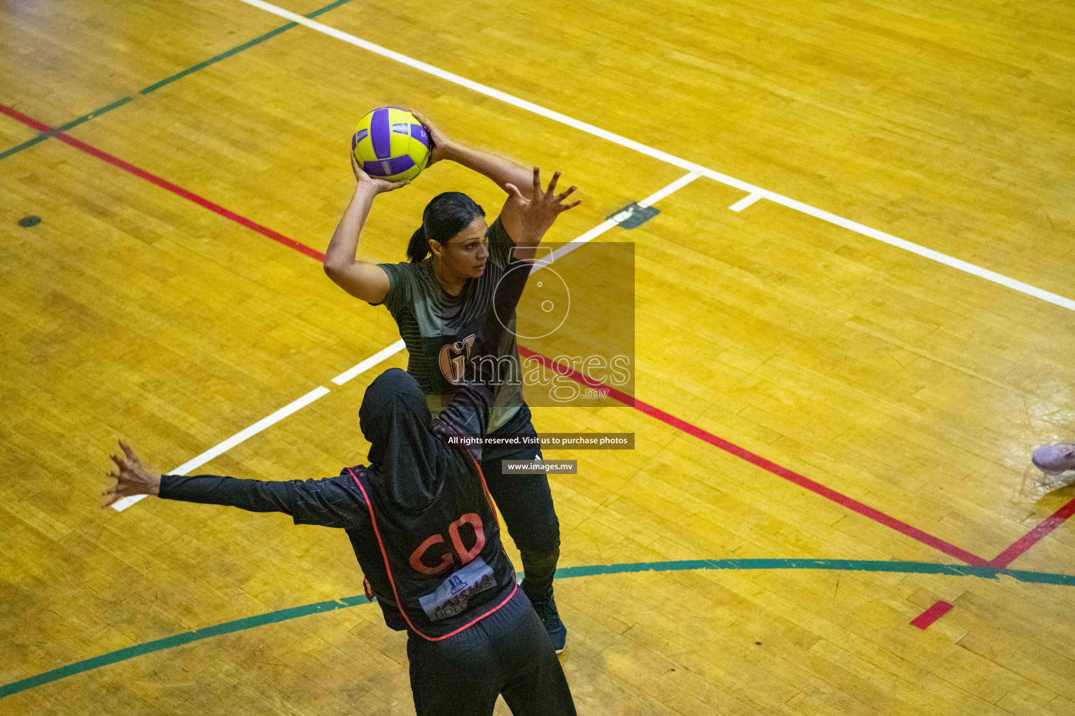 Kulhudhuffushi Youth & R.C vs Club Green Streets in the Finals of Milo National Netball Tournament 2021 (Women's) held on 5th December 2021 in Male', Maldives Photos: Ismail Thoriq / images.mv