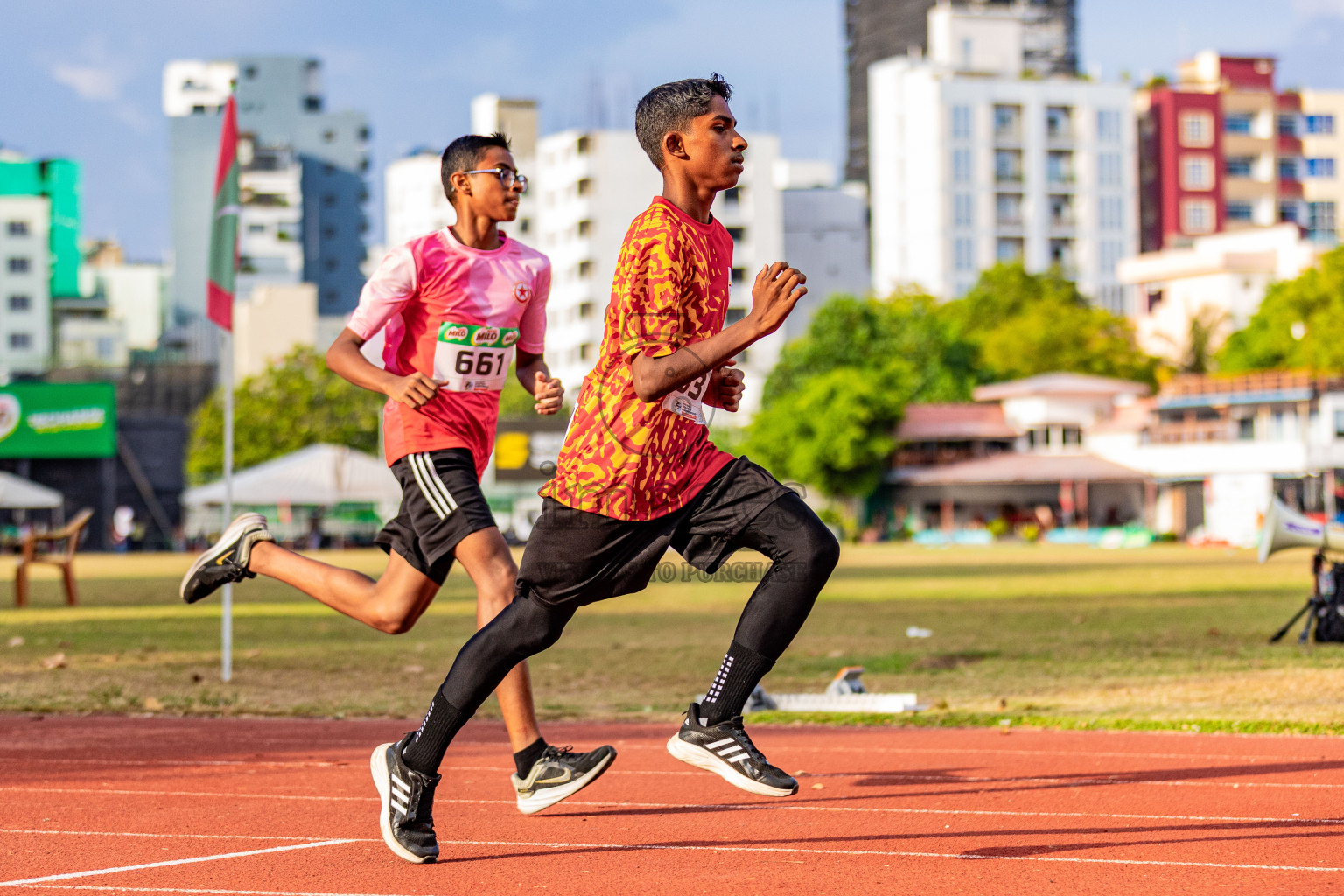 Day 3 of Inter-school Athletics Championship 2025 held in Ekuveni Synthetic Track, Male', Maldives on Wednesday, 08th October 2025. Photos by: Areef Adam  / Images.mv