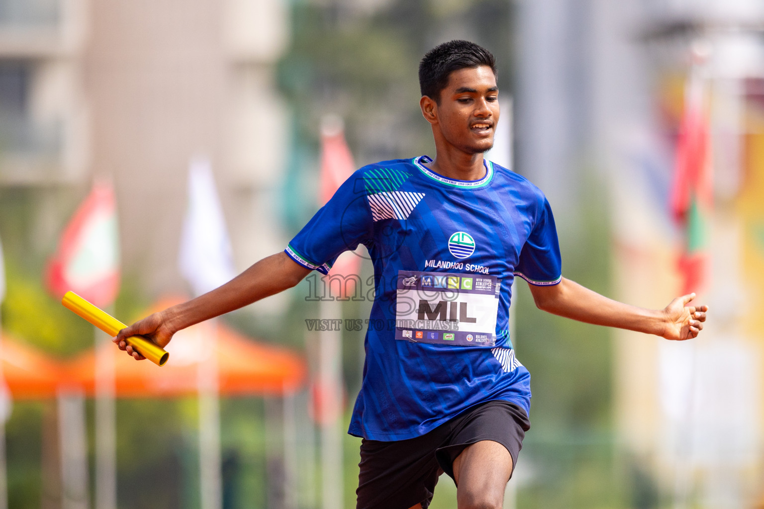 Day 5 of MWSC Interschool Athletics Championships 2024 held in Hulhumale Running Track, Hulhumale, Maldives on Wednesday, 13th November 2024. Photos by: Raif Yoosuf / Images.mv