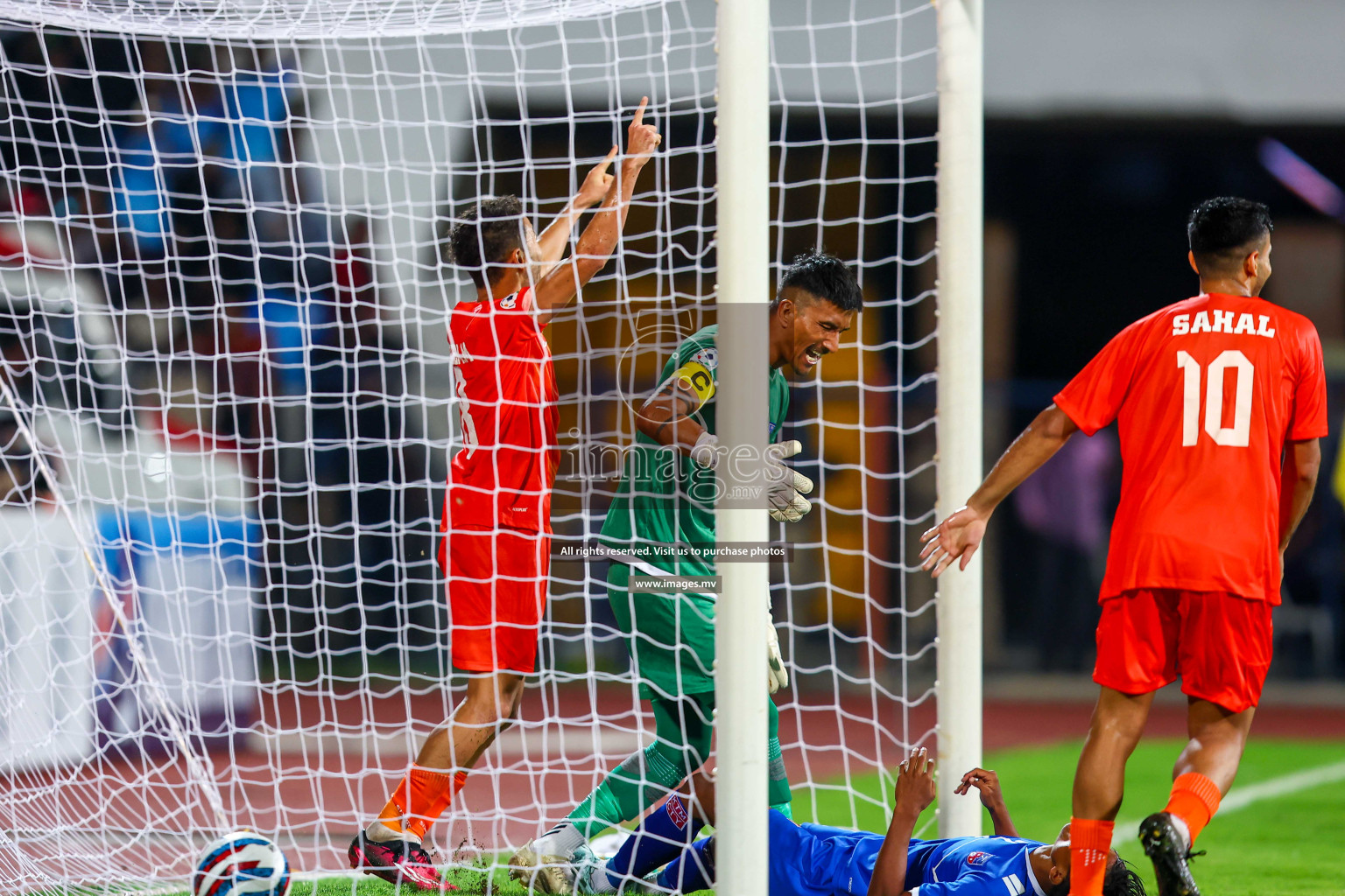 Nepal vs India in SAFF Championship 2023 held in Sree Kanteerava Stadium, Bengaluru, India, on Saturday, 24th June 2023. Photos: Hassan Simah / images.mv