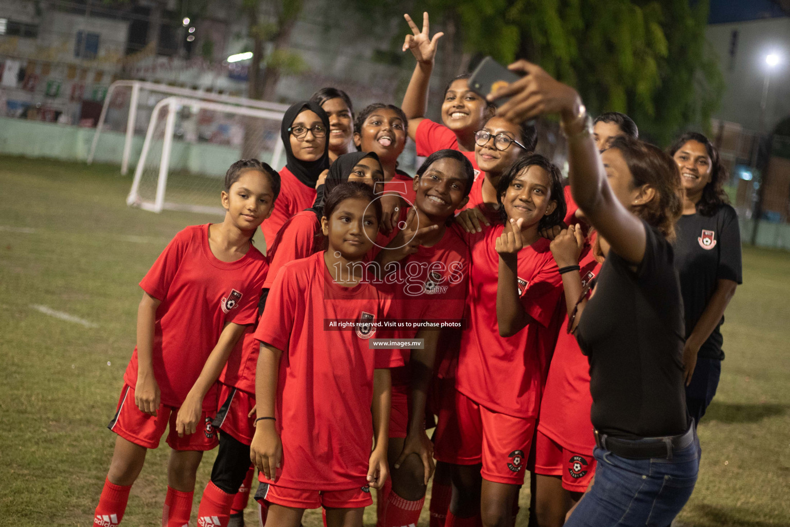 Friendly Match between Women Football's Academy vs Elizabeth Moir School held in Henveiru Stadium, Male' on 31st March 2019. (Photos: Ismail Thoriq, Hassan Simah / images.mv)